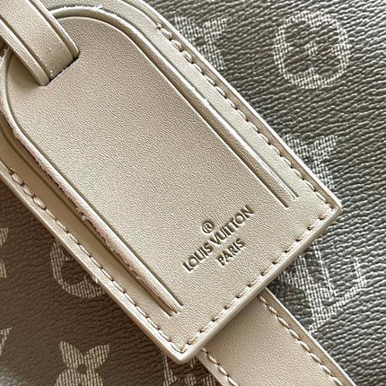 KEEPALL BANDOULIÈRE 45 IN GRAY MONOGRAM GRADIENT CANVAS