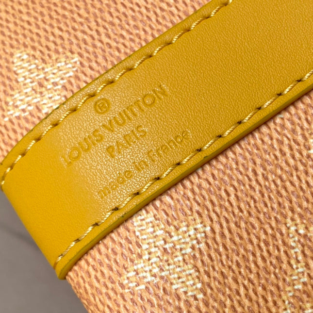 KEEPALL BANDOULIÈRE 55 IN ORANGE MONOGRAM HERITAGE CANVAS