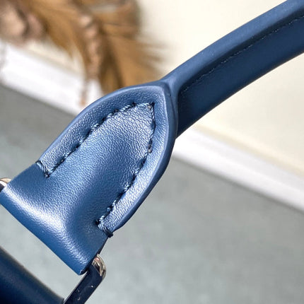 KEEPALL BANDOULIÈRE 55 IN NAVY GREEN MONOGRAM GRADIENT CANVAS