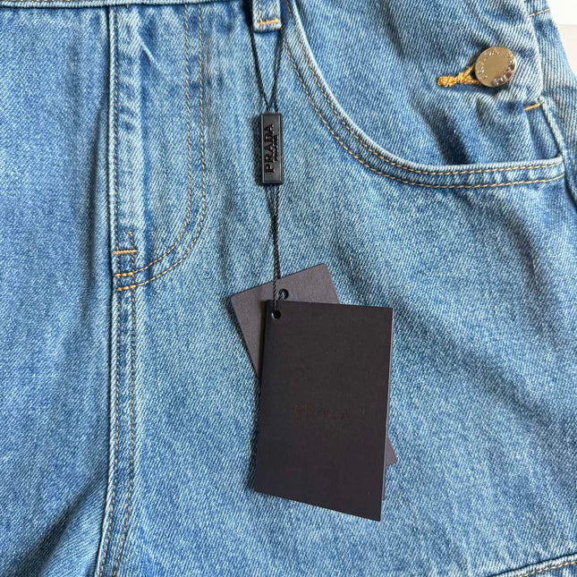 PRADA DENIM SHORT OVERALLS STYLE 188
