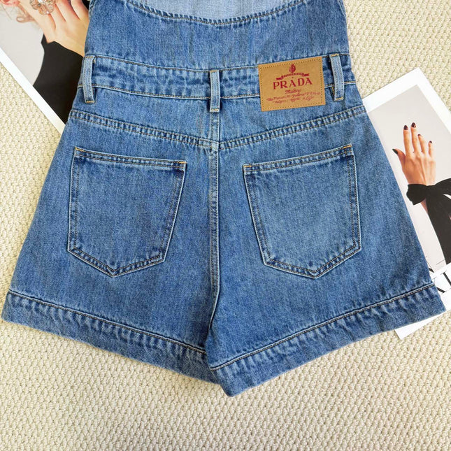 PRADA DENIM SHORT OVERALLS STYLE 188