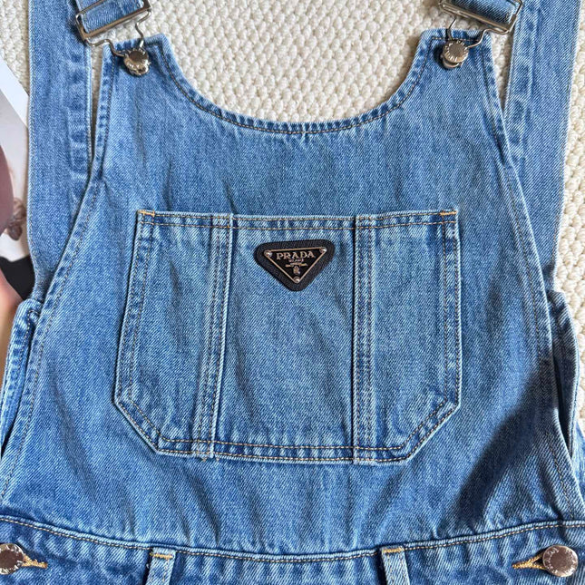 PRADA DENIM SHORT OVERALLS STYLE 188