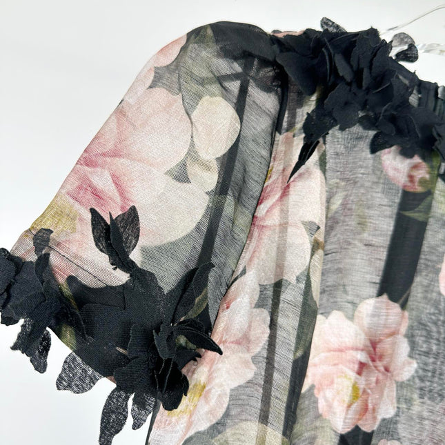PRINTED LONG DRESS NATURA 25S IN SILK 266338