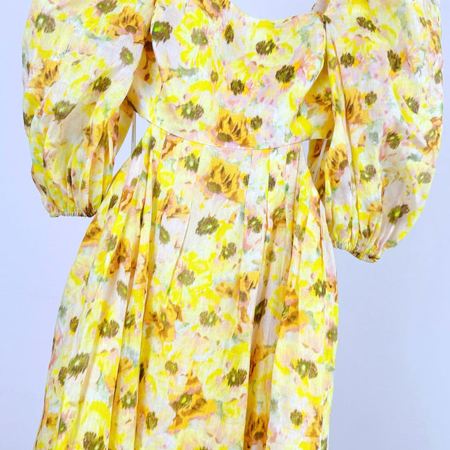 BACKLESS MIDI DRESS 25S IN LINEN 266369