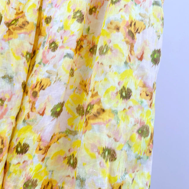 BACKLESS MIDI DRESS 25S IN LINEN 266369