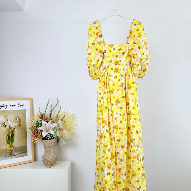 BACKLESS MIDI DRESS 25S IN LINEN 266369