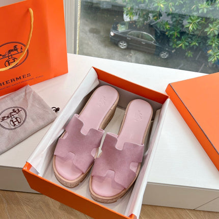 EZE 65 SANDAL PASTEL PINK SUEDE