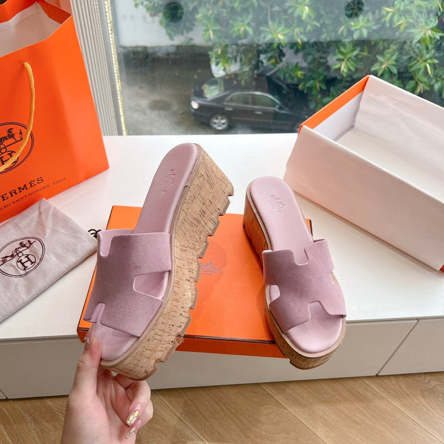 EZE 65 SANDAL PASTEL PINK SUEDE