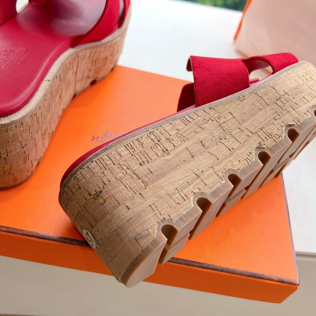 EZE 65 SANDAL CHERRY SUEDE