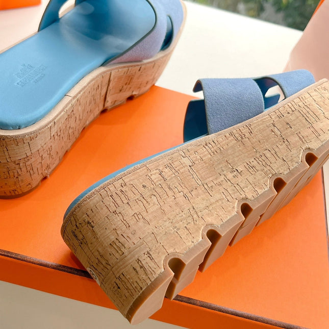 EZE 65 SANDAL SKY BLUE SUEDE