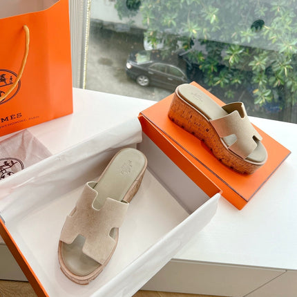 EZE 65 SANDAL CREAM SUEDE
