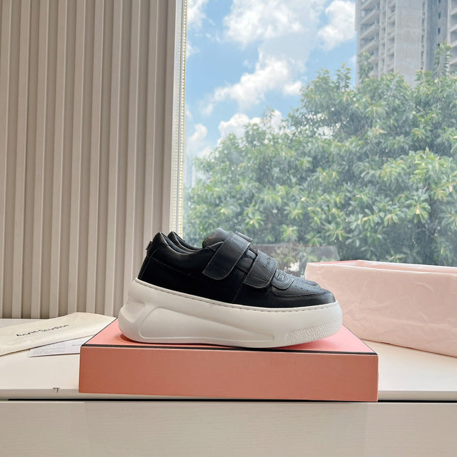 ACNE STUDIO SNEAKER IN BLACK LAMBSKIN