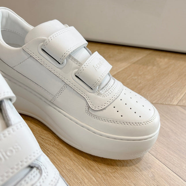 ACNE STUDIO SNEAKER IN WHITE LAMBSKIN