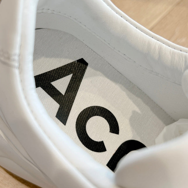 ACNE STUDIO SNEAKER IN WHITE LAMBSKIN