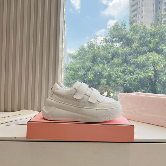 ACNE STUDIO SNEAKER IN WHITE LAMBSKIN