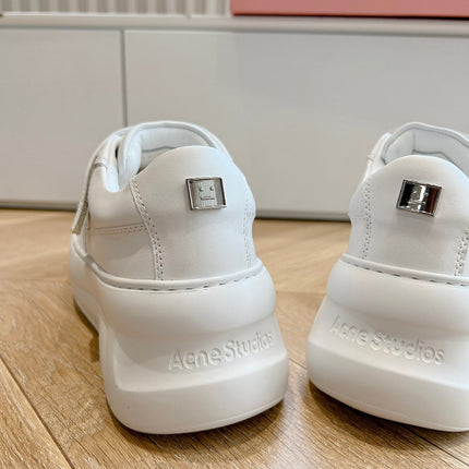 ACNE STUDIO SNEAKER IN WHITE LAMBSKIN