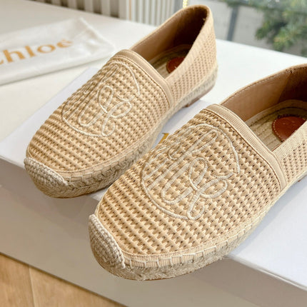 WOVEN LOAFER IN TAN BEIGE RAFFIA