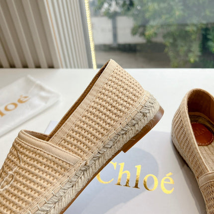 WOVEN LOAFER IN TAN BEIGE RAFFIA