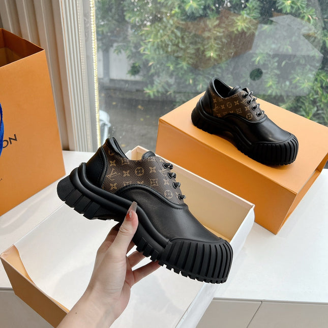 LV ARCHLIGHT SKATE SNEAKER IN BLACK MIX CHOCOLATE BROWN MONOGRAM CALFSKIN