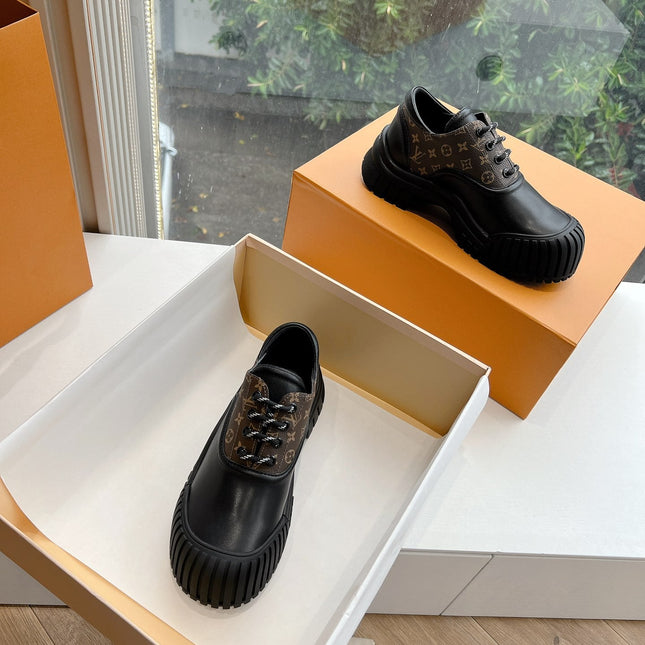 LV ARCHLIGHT SKATE SNEAKER IN BLACK MIX CHOCOLATE BROWN MONOGRAM CALFSKIN