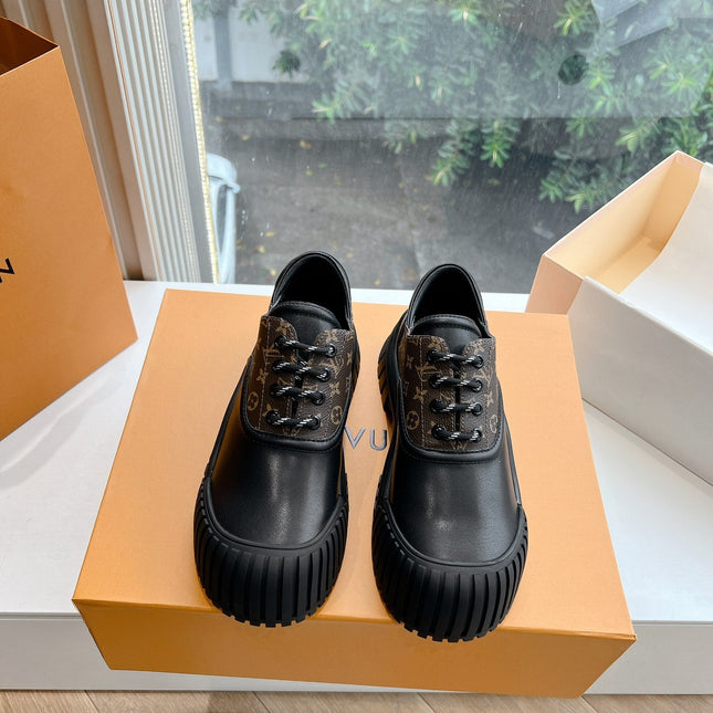 LV ARCHLIGHT SKATE SNEAKER IN BLACK MIX CHOCOLATE BROWN MONOGRAM CALFSKIN