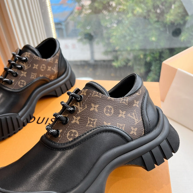 LV ARCHLIGHT SKATE SNEAKER IN BLACK MIX CHOCOLATE BROWN MONOGRAM CALFSKIN