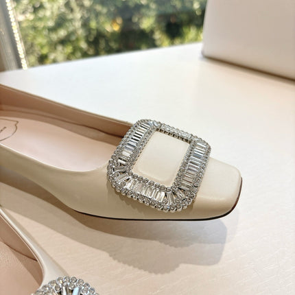 BELLE VIVIER BALLERINAS IN PARCHMENT BEIGE SMOOTH LAMBSKIN