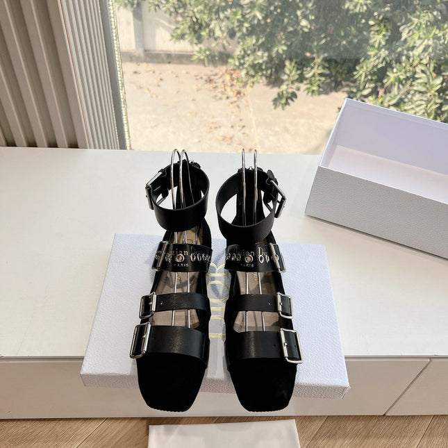 PUNK BALLET FLAT IN BLACK SUEDE AND CALFSKIN