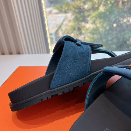 JOYCE SANDAL IN NAVY BLUE SUEDE