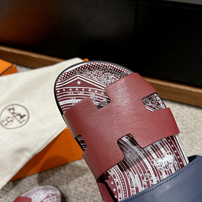 CHYPRE SANDAL BURNT UMBER CALFSKIN UNIQUE
