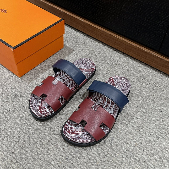 CHYPRE SANDAL BURNT UMBER CALFSKIN UNIQUE