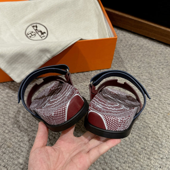 CHYPRE SANDAL BURNT UMBER CALFSKIN UNIQUE