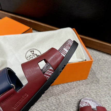 CHYPRE SANDAL BURNT UMBER CALFSKIN UNIQUE