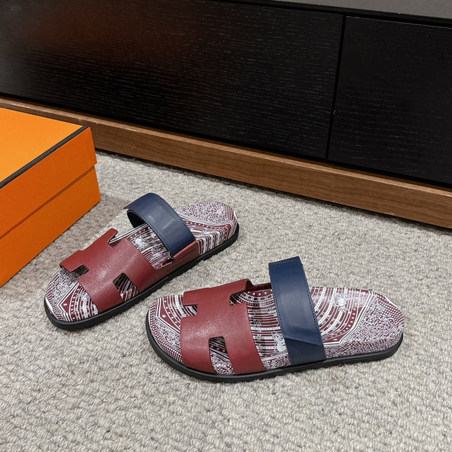 CHYPRE SANDAL BURNT UMBER CALFSKIN UNIQUE