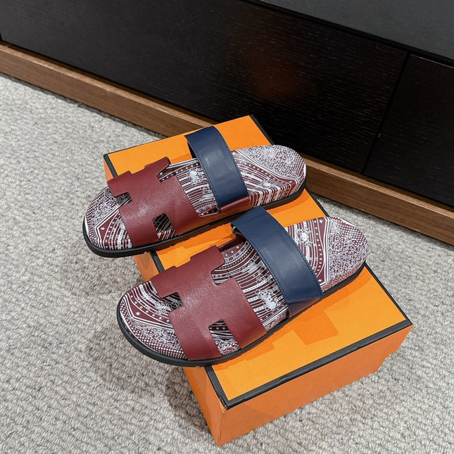 CHYPRE SANDAL BURNT UMBER CALFSKIN UNIQUE