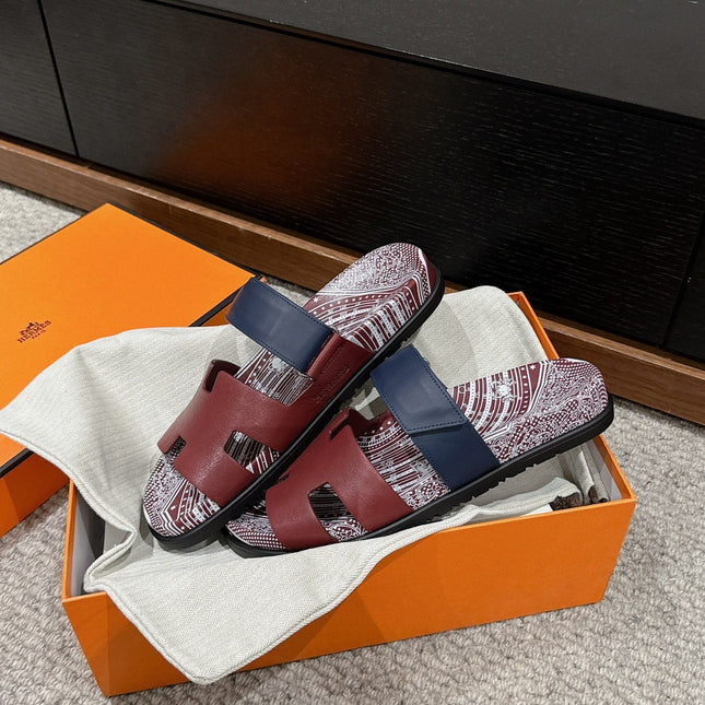 CHYPRE SANDAL BURNT UMBER CALFSKIN UNIQUE