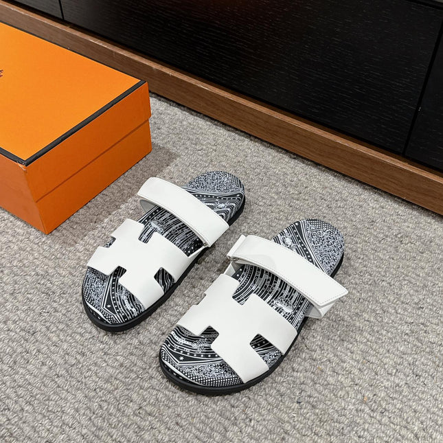 CHYPRE SANDAL WHITE CALFSKIN UNIQUE