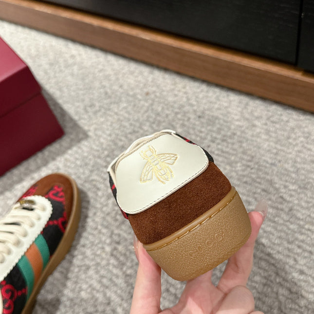 GG & ADIDAS SNEAKER BROWN FABRIC