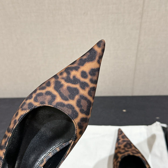 SL CHERISH LEOPARD SLINGBACK AMBER CANVAS