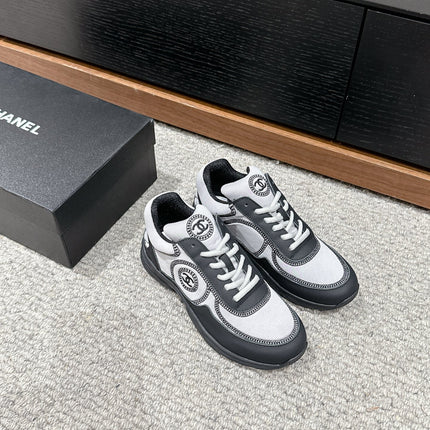 CLASSIC TRAINER IN GREY MIX BLACK FABRIC