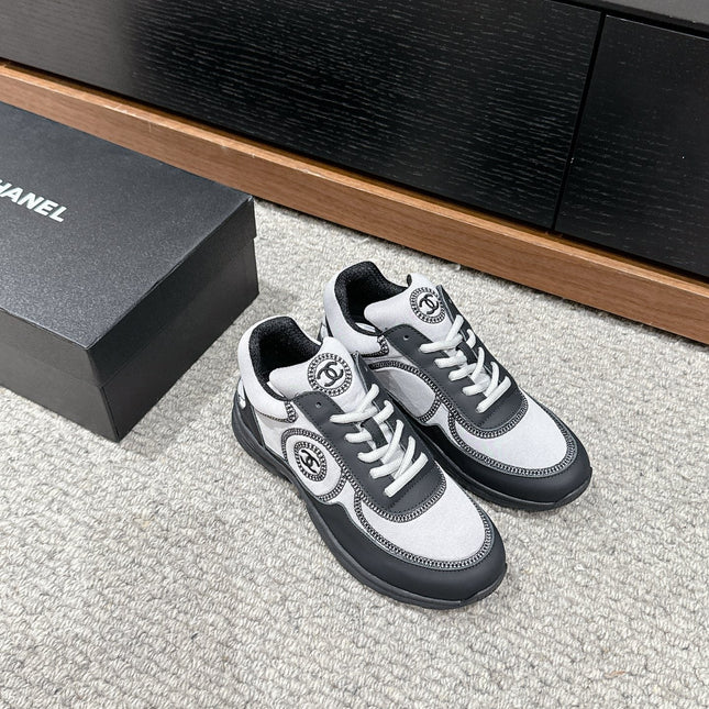 CLASSIC TRAINER IN GREY MIX BLACK FABRIC