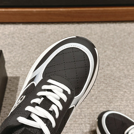 CC CLASSIC SNEAKER IN BLACK MIX WHITE LAMBSKIN