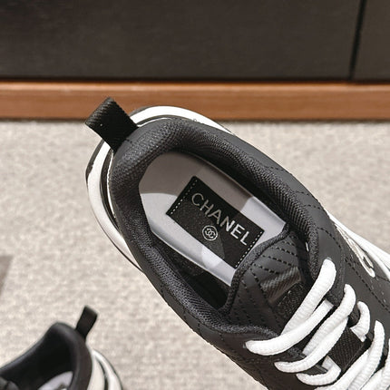 CC CLASSIC SNEAKER IN BLACK MIX WHITE LAMBSKIN