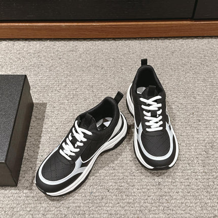 CC CLASSIC SNEAKER IN BLACK MIX WHITE LAMBSKIN