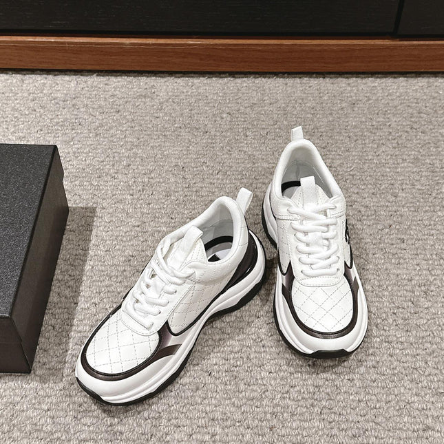 CC CLASSIC SNEAKER IN WHITE MIX BLACK LAMBSKIN