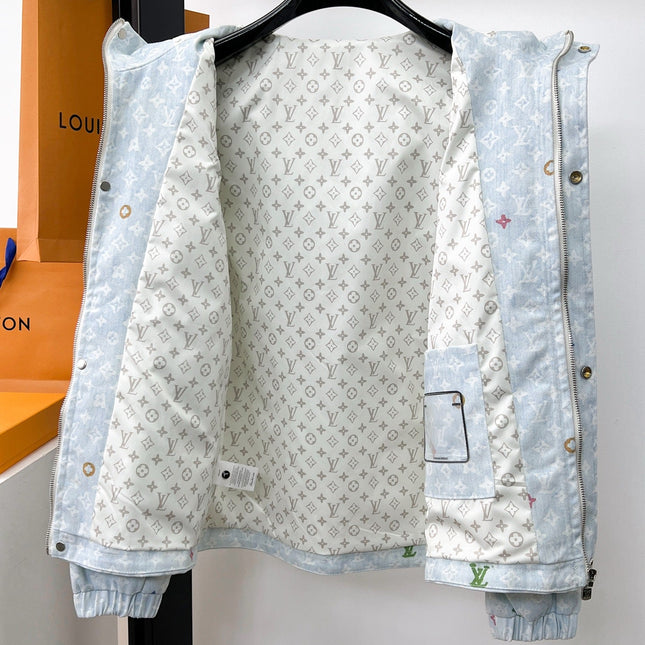 LV BUE PASTEL MONOGRAM DENIM JACKET 239527