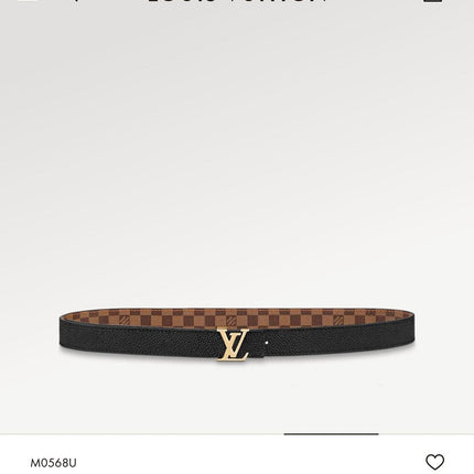 LV ICONIC 25 MM IN BROWN DAMIER CALFSKIN GOLD HARDWARE