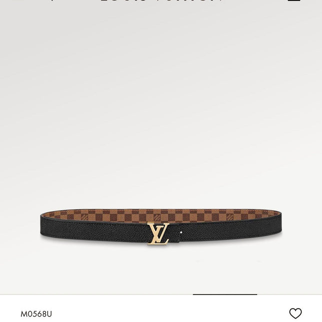 LV ICONIC 25 MM IN BROWN DAMIER CALFSKIN GOLD HARDWARE