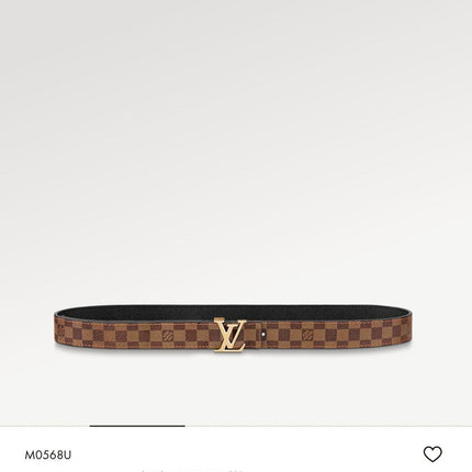 LV ICONIC 25 MM IN BROWN DAMIER CALFSKIN GOLD HARDWARE