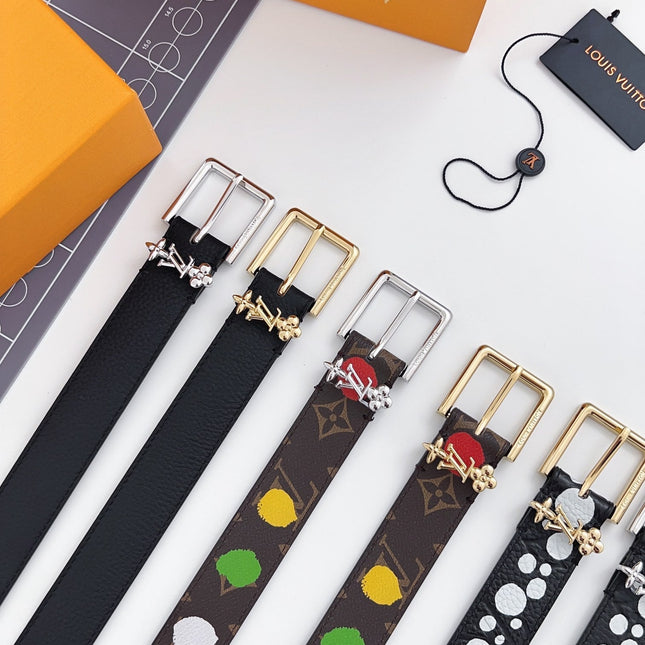 LV BLOOM 30 MM IN COLORFUL MONOGRAM CALFSKIN SILVER HARDWARE